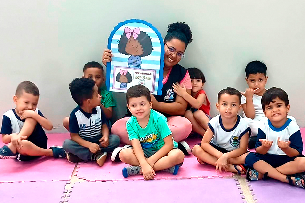 Centro Educacional Arakan reforçou o respeito à diversidade por meio da leitura do livro “Menina Bonita do Laço de Fita”