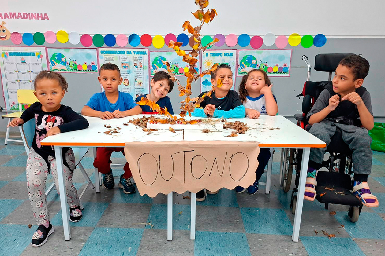 Centro Educacional Benedicta Stefano Antunes de Oliveira realizou atividade sobre as quatro estações do ano com a turma do jardim II E